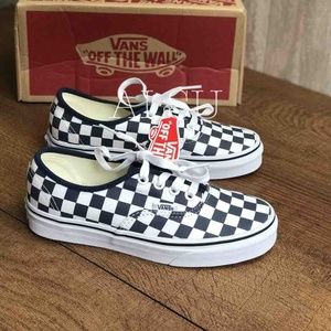 black and white checkered authentic vans